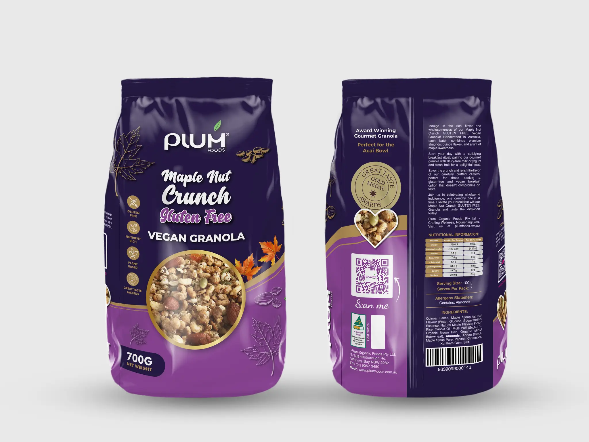 Maple Nut Crunch - Premium Gluten Free Granola